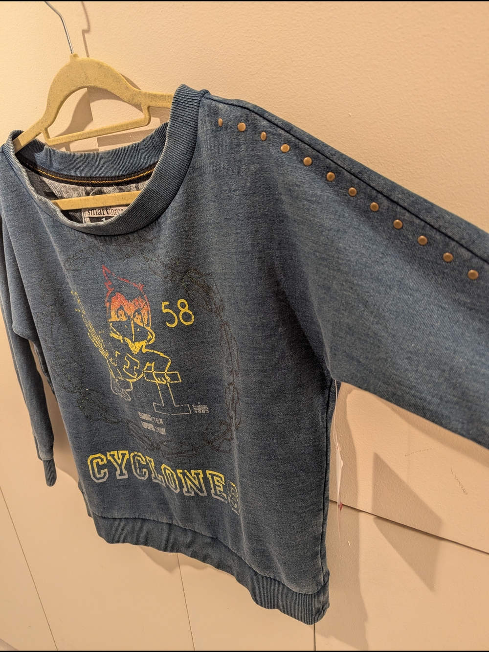 NWT Iowa State University Cyclones Women's Blue Graphic Sweatshirt Size L - Picture 5 of 6